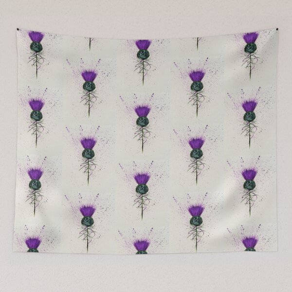 Item preview, Purple Thistle Elegant style designed and sold by Amazingraceart.