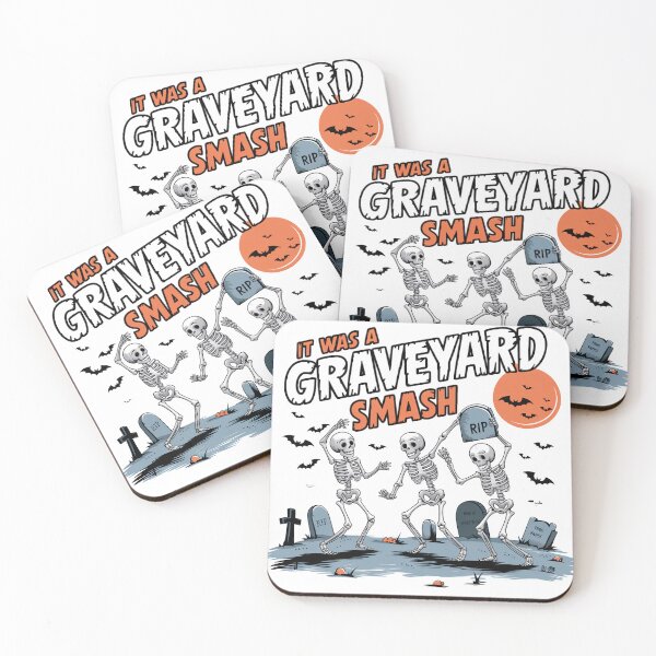 Item preview, It Was a Graveyard Smash - Dancing Skeletons Halloween Design designed and sold by Charlietule.