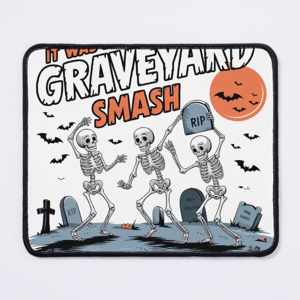 Item preview, It Was a Graveyard Smash - Dancing Skeletons Halloween Design designed and sold by Charlietule.