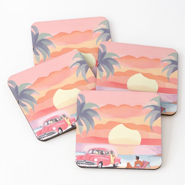 Item preview, Vintage Beach Poster Print designed and sold by happinessbuddy.