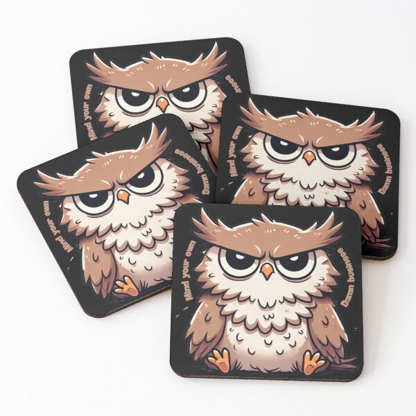 Item preview, Judging Owl - Mind Your Own Damn Business designed and sold by TeslaSt0re.