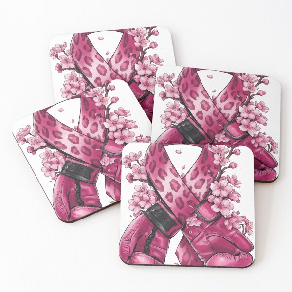 Item preview, Pink Ribbon Fighter - Leopard Boxing Gloves Breast Cancer Awareness designed and sold by Charlietule.