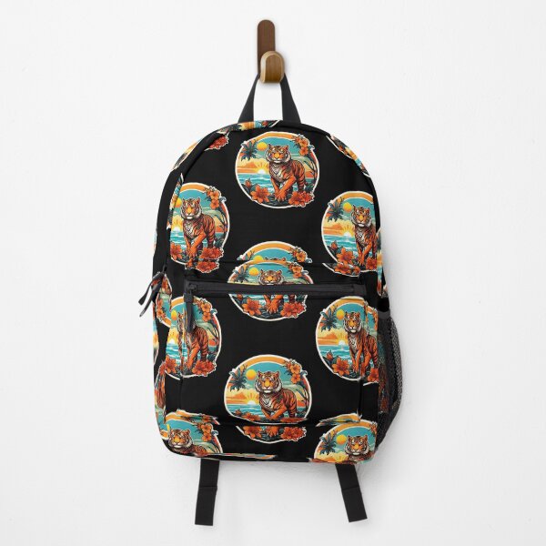 Item preview, Bengal Tiger by The Ocean with Hawaiian Orchids designed and sold by NautiChic.