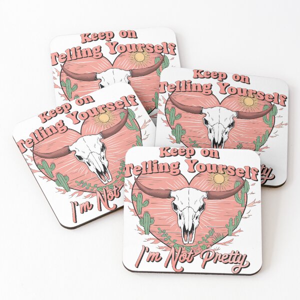 Item preview, Keep On Telling Yourself - I'm Not Pretty - Vintage Western Skull designed and sold by Charlietule.