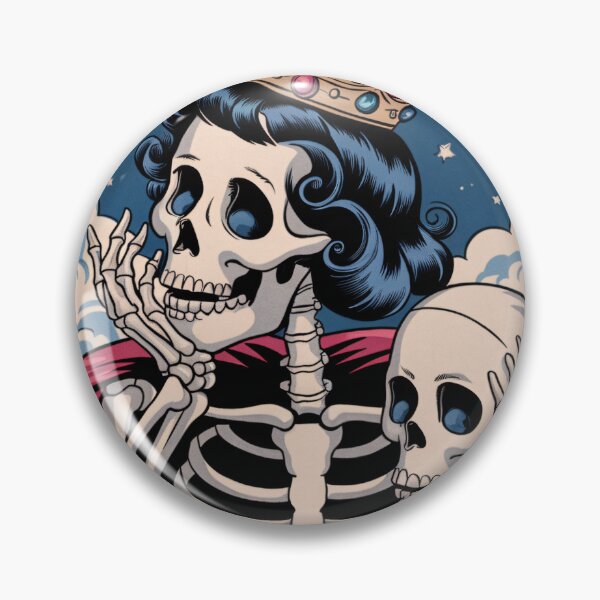 Item preview, The Drama Queen - Vintage Skeleton Tarot Card Design designed and sold by Charlietule.
