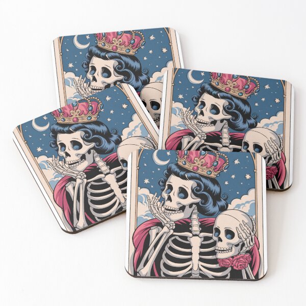 Item preview, The Drama Queen - Vintage Skeleton Tarot Card Design designed and sold by Charlietule.