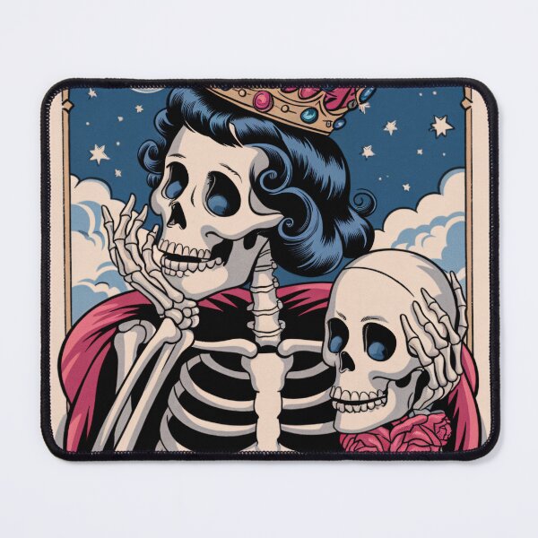 Item preview, The Drama Queen - Vintage Skeleton Tarot Card Design designed and sold by Charlietule.