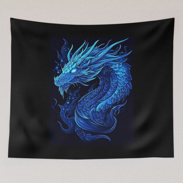 Item preview, Neon Blue Dragon designed and sold by Tees-and-Trends.