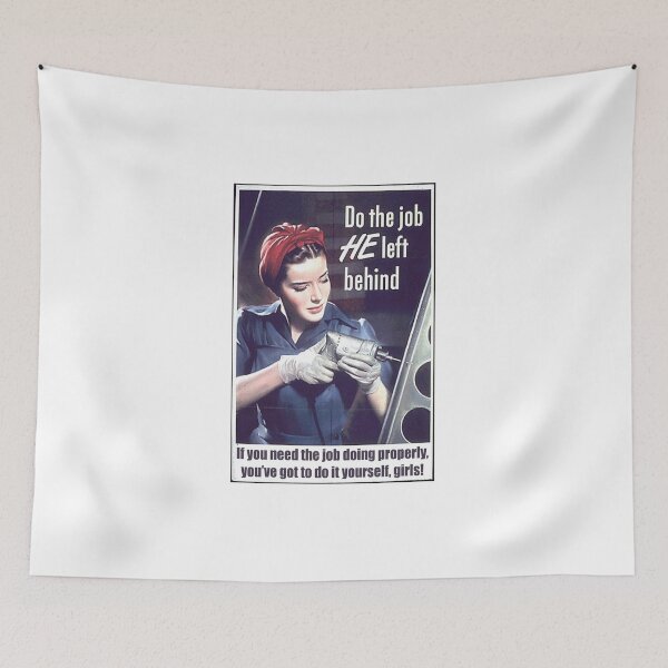 Item preview, War Poster Parody - Do it yourself girls! designed and sold by IanBakerToons.