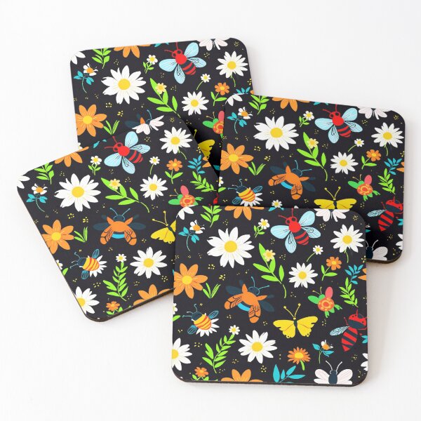 Item preview, Cute flowers and insects. designed and sold by PatDoArt.