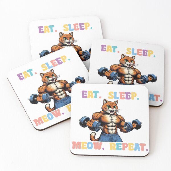 Item preview, Eat. Sleep. Meow. Repeat. -Parody designed and sold by Nerdlete.