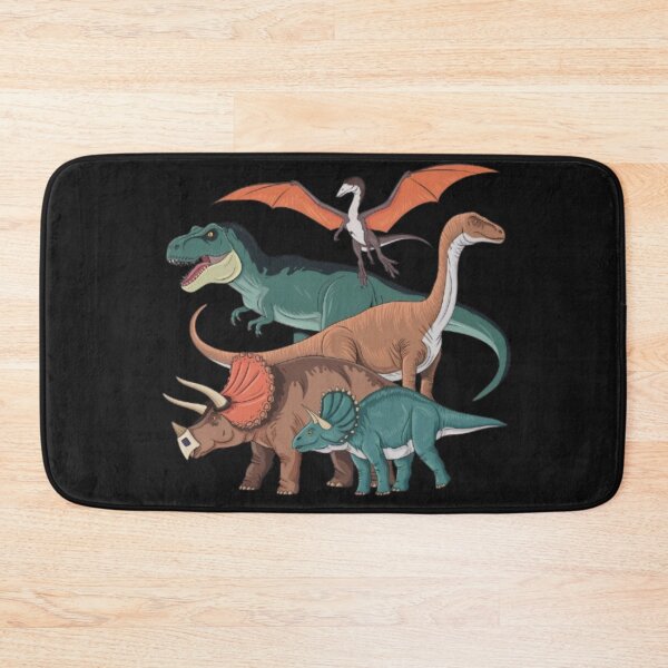 Item preview, Dinosaur Collection. A T-Rex, a Velociraptor, a Pterodactyl, aBrachiosaurus, and a Triceratops designed and sold by 123ks.