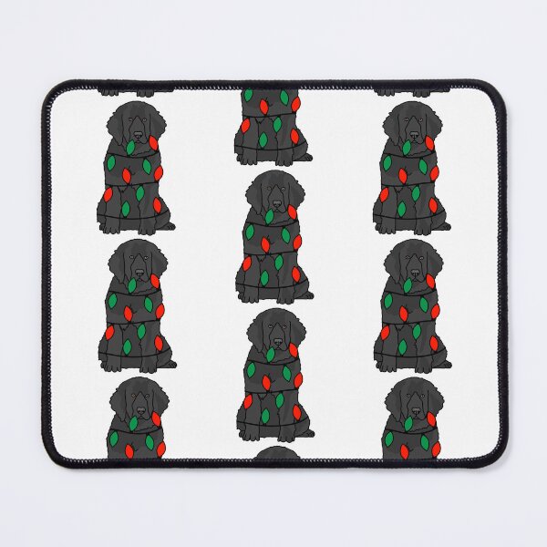 Item preview, Newfoundland Black Dog with Christmas Lights Wrapped Around Its Body – Festive and Adorable Design  Description: Get into the holiday spirit with our adorable Dog with Christmas Lights design! designed and sold by MrsCreative1.