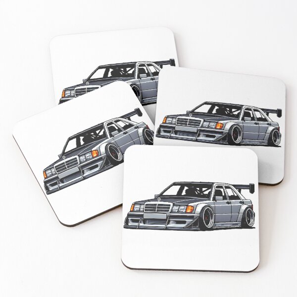 Item preview, Mercedes 190 pixel art designed and sold by SpeedandPixels.