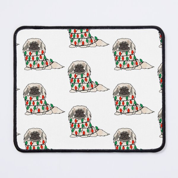 Item preview, Pekingese Dog with Christmas Lights Wrapped Around Its Body – Festive and Adorable Design Description: Get into the holiday spirit with our adorable Dog with Christmas Lights design! designed and sold by MrsCreative1.