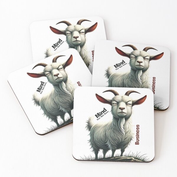 Item preview, Smug Goat - Mind Your Own Damn Business designed and sold by TeslaSt0re.