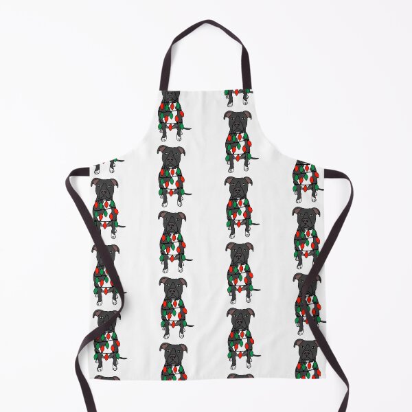 Item preview, Pitbull Black Dog with Christmas Lights Wrapped Around Its Body – Festive and Adorable Design Description: Get into the holiday spirit with our adorable Dog with Christmas Lights design! designed and sold by MrsCreative1.