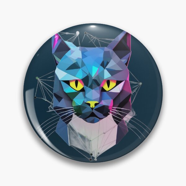 Item preview, Geometric Cyber Cat designed and sold by NaMieSz.