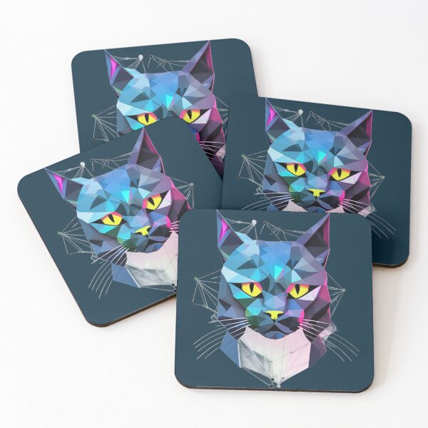 Item preview, Geometric Cyber Cat designed and sold by NaMieSz.