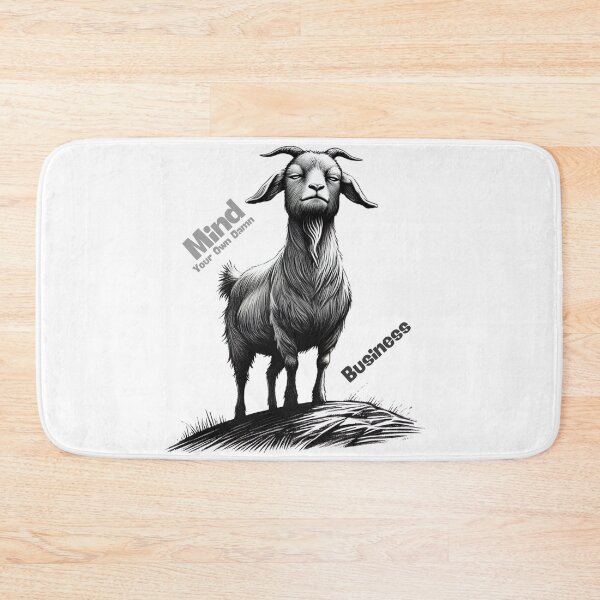 Item preview, Condescending Goat - Mind Your Own Damn Business designed and sold by TeslaSt0re.