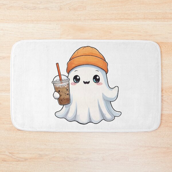 Item preview, Halloween Ghost with a Cup of Coffee and a Hat designed and sold by Roman-Designer.