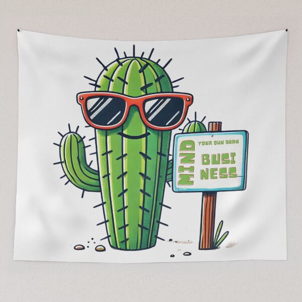 Item preview, Cool Cactus - Ocúpate de tus propios asuntos designed and sold by TeslaSt0re.