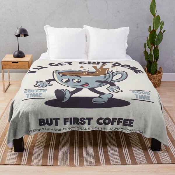 Item preview, Funny RetroVibe I'll Get Sh*t Done - But First Coffee designed and sold by emmjott.