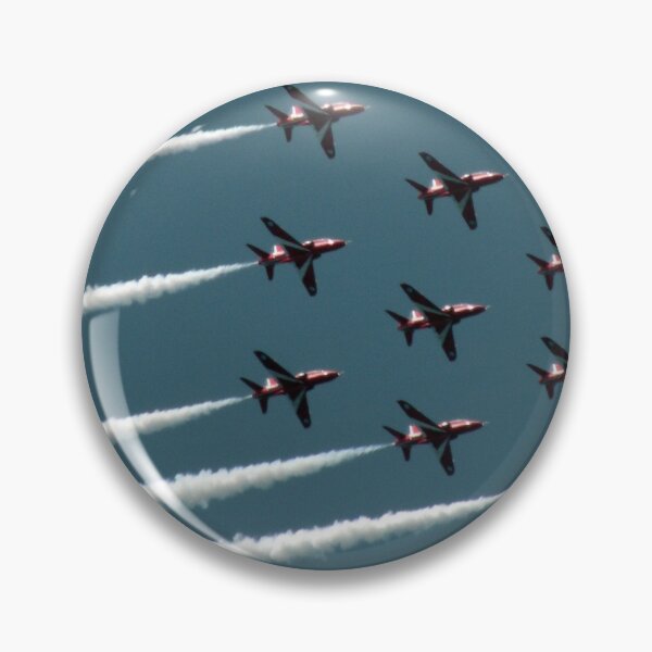 Item preview, Flight of Red Arrows in air display doing aerobatics designed and sold by LalaPhoto.