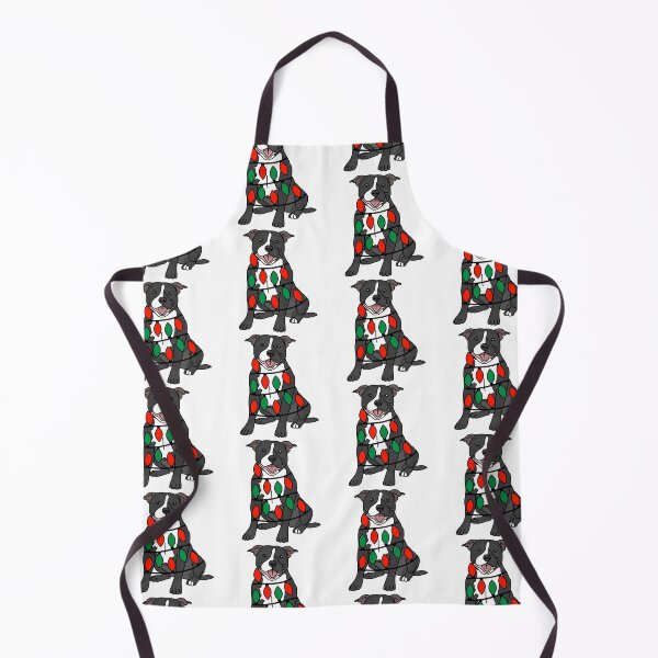 Item preview, Staffordshire Black Dog with Christmas Lights Wrapped Around Its Body – Festive and Adorable Design Description: Get into the holiday spirit with our adorable Dog with Christmas Lights design! designed and sold by MrsCreative1.