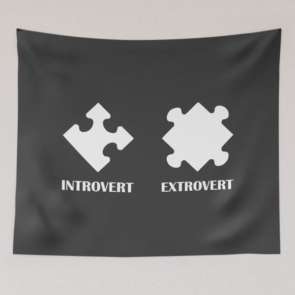 Item preview, Introvert and Extrovert Illustrated / Introvert Joke Funny T-Shirt Label designed and sold by introvertvibes.