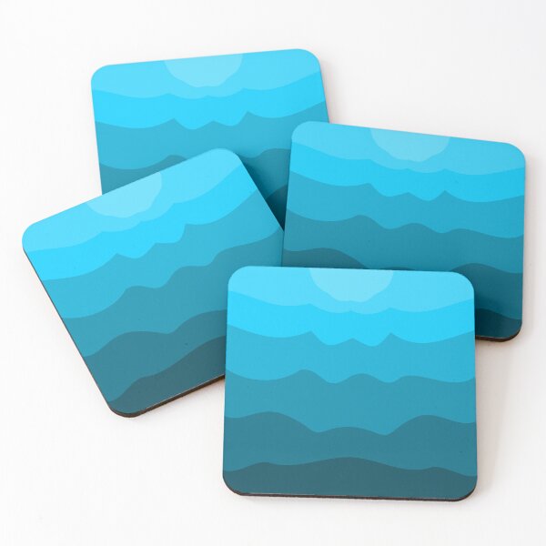 Item preview, Blue waves designed and sold by goodstrokes.