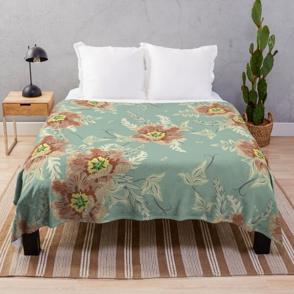 Item preview, Tulips, Light brown on grey-green background designed and sold by Alex Blud.
