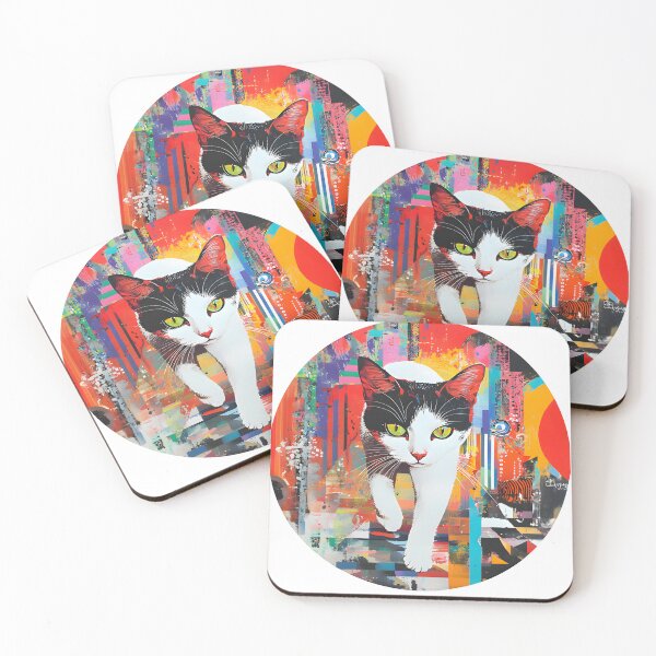 Item preview, Abstract Cat Art designed and sold by ChubbyGoong.