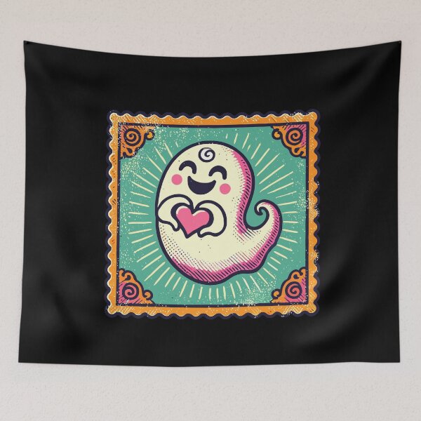 Aperçu de l'œuvre Mon fantôme d'amour mignon Boo d'Halloween créée et vendue par LuminOrb.