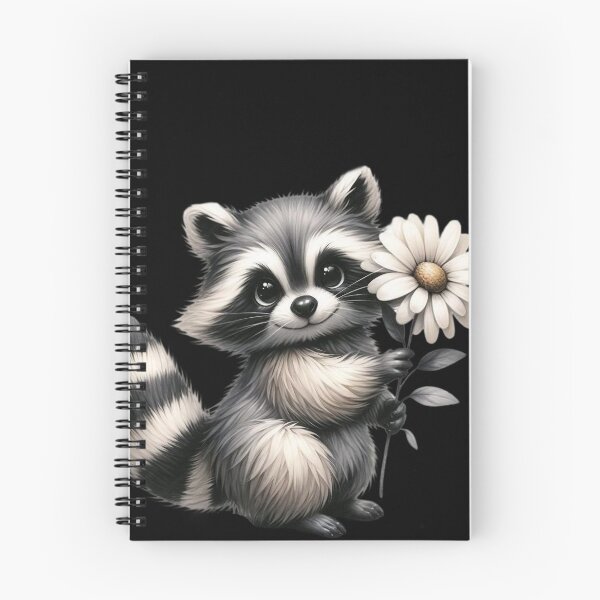 Item preview, Cute raccoon with daisy designed and sold by Filotecnia.