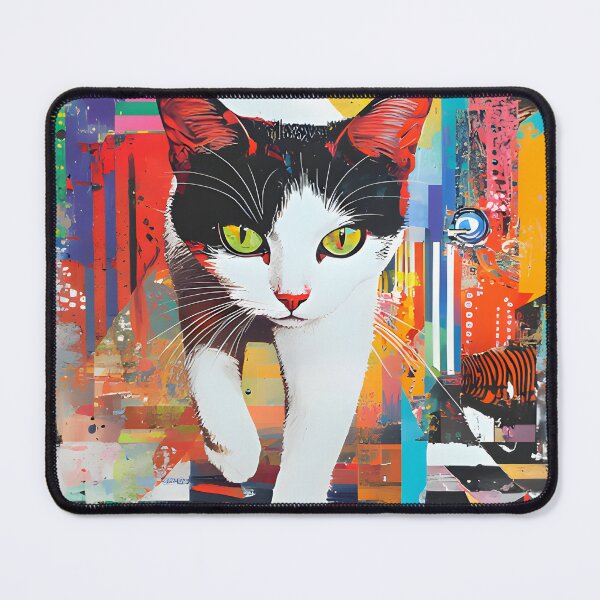 Item preview, Abstract Cat Art designed and sold by ChubbyGoong.