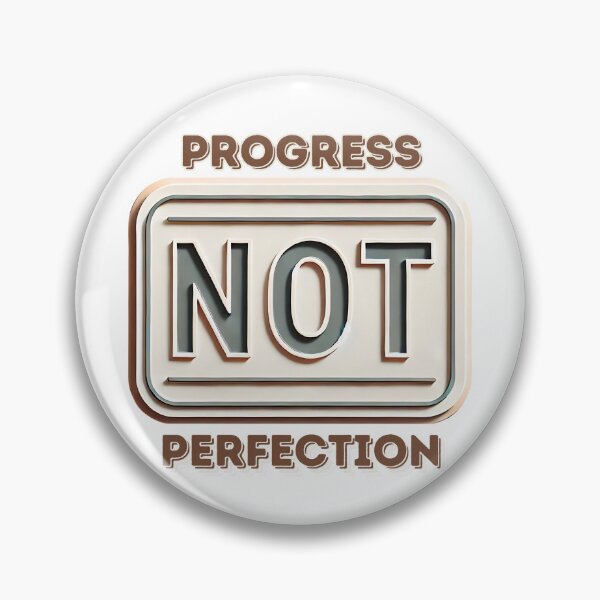 Item preview, Progress not perfection simple sign and statement designed and sold by NebulaLabs.
