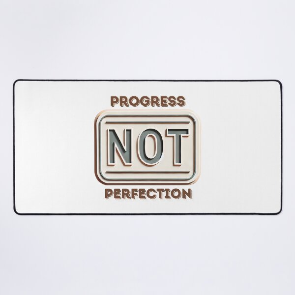 Item preview, Progress not perfection simple sign and statement designed and sold by NebulaLabs.