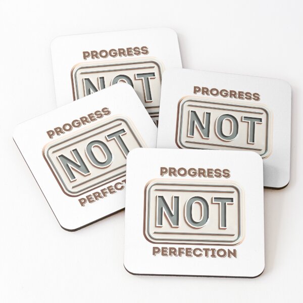 Item preview, Progress not perfection simple sign and statement designed and sold by NebulaLabs.