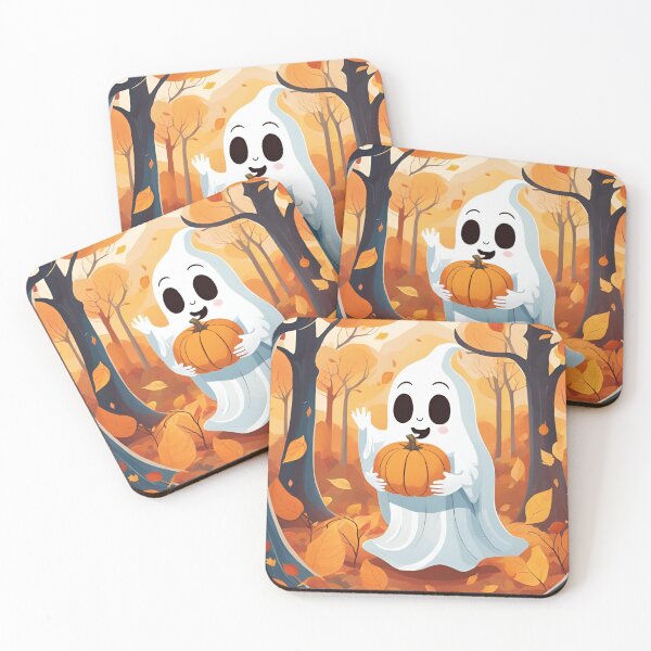 Item preview, Ghost and pumpkin designed and sold by Prizivanje.