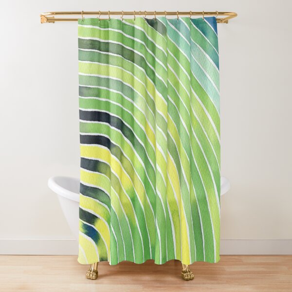 Parakeet | Abstract Animal Watercolor Collection Shower Curtain