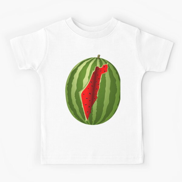 Watermelon Palestine Map Slice Kids T-Shirt