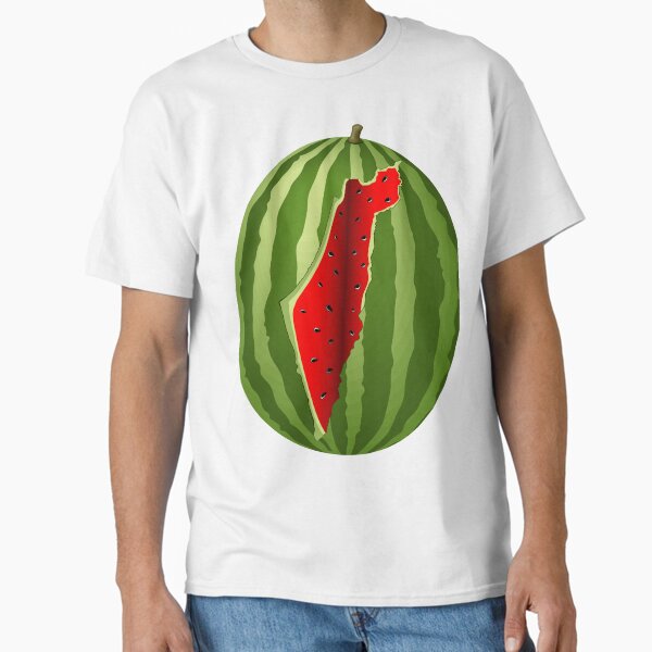 Watermelon Palestine Map Slice Classic T-Shirt