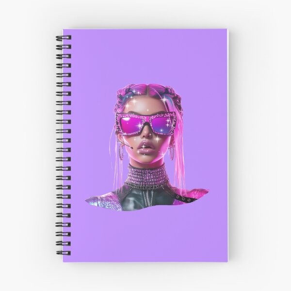 Item preview, Realistic cyber girl in pink with glasses  designed and sold by pinkuardesign.