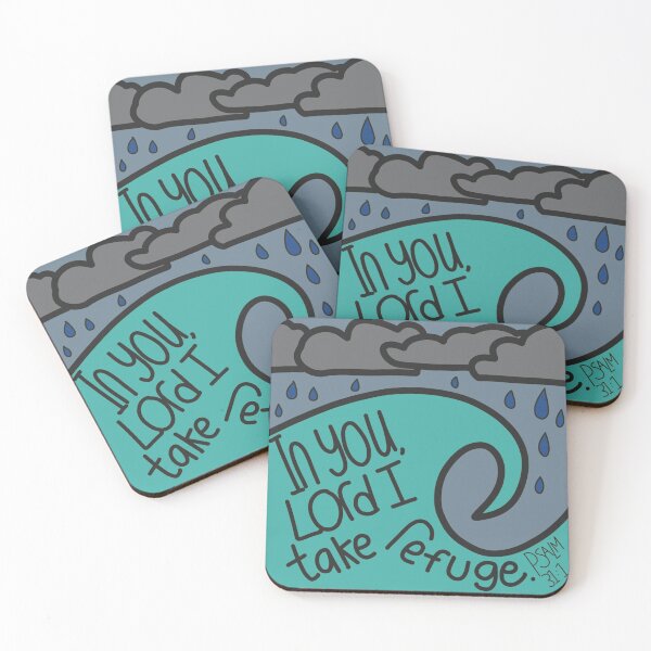 Item preview, In you Lord I take refuge. Psalm 31: 1 bible verse doodle designed and sold by JJJJdoodles.