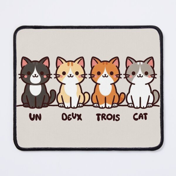 Item preview, Un, deux, trois, cat designed and sold by MeowKittyPurr.