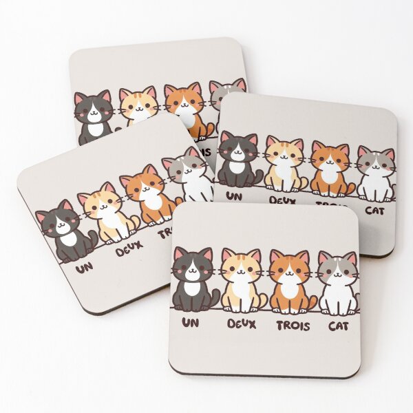 Aperçu de l'œuvre Un, deux, trois, chat créée et vendue par MeowKittyPurr.