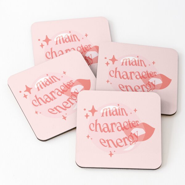 Item preview, Main Character Energy , pink bubblegum and red lipstick with stars stickers designed and sold by BookAndSticker.