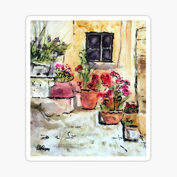 Flower pots Sticker