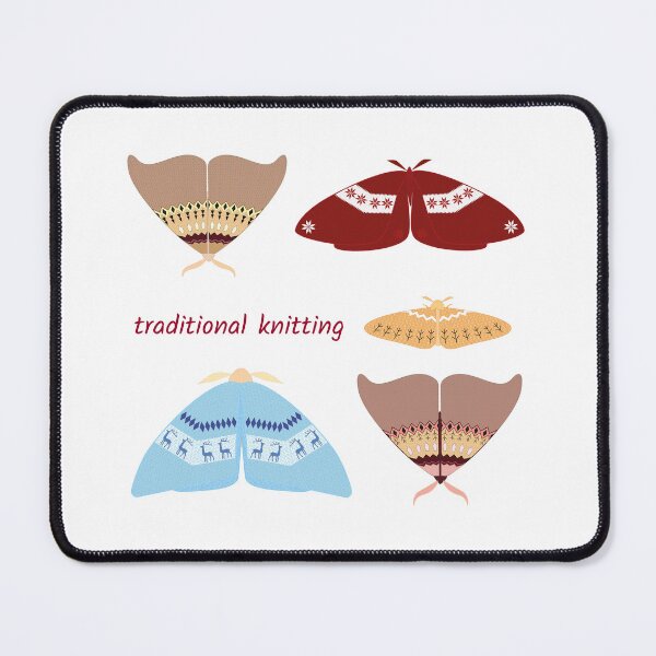 Item preview, Traditional knitting composed with butterflies designed and sold by SpottedPilot.